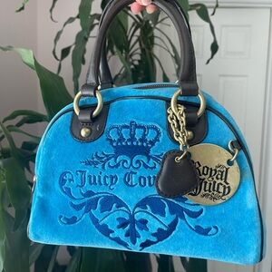 Brand new vintage summer blue juicy couture bowler bag / purse